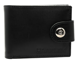 HAARLEM Men LADER 28750 Leather Wallet Black