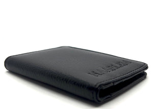 HAARLEM Men KUZE 21200 Leather Mini Wallet Black