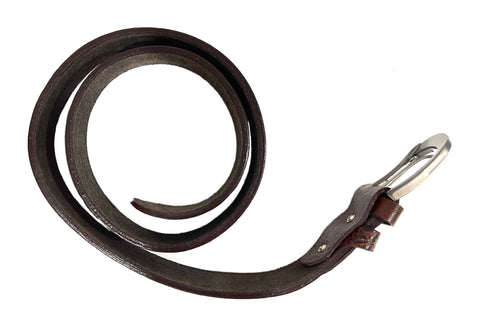 HAARLEM Men KUZE 16860 Leather Belts Printed Brown