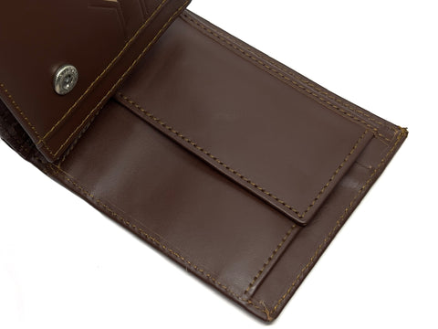 HAARLEM Men KUZE 29501 Leather Wallet Brown