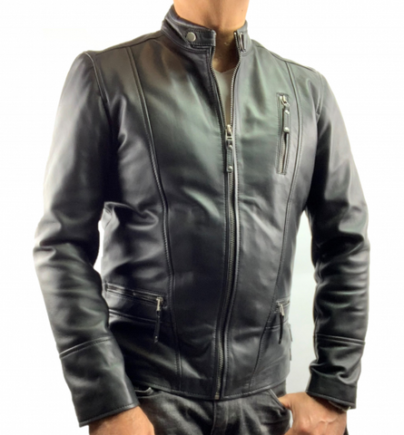 HAARLEM Men KOZA 11990 Leather Jacket Black