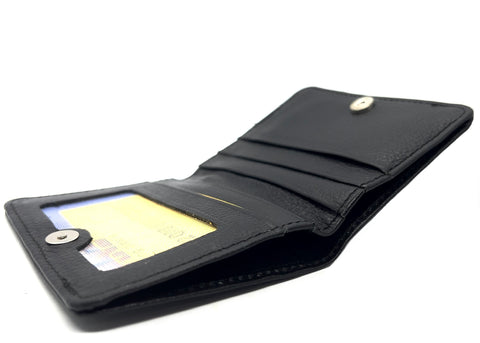 HAARLEM Men KUZE 21200 Leather Mini Wallet Black