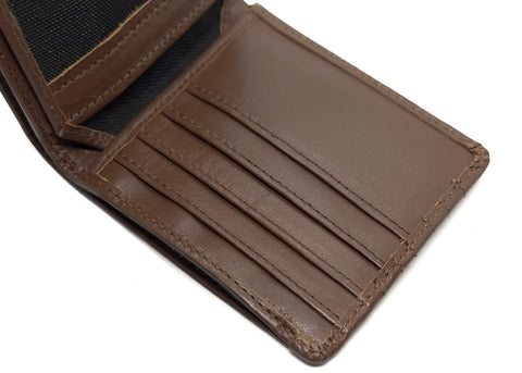 HAARLEM Men KUZE 29451 Leather Wallet Brown