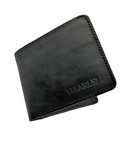 HAARLEM Men KUZE 23250 Leather Wallet Black