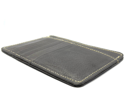 HAARLEM Unisex KUZE 21661 Leather Cardholder Grey