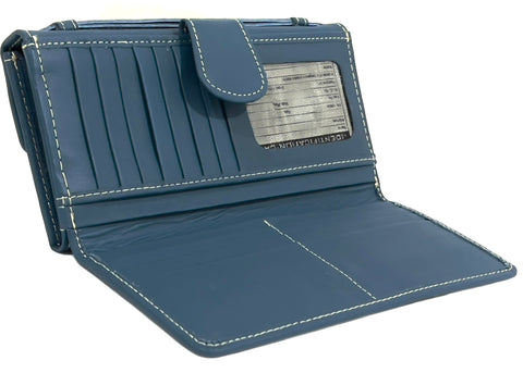 HAARLEM Women DERI 26703 Leather Wallet Blue