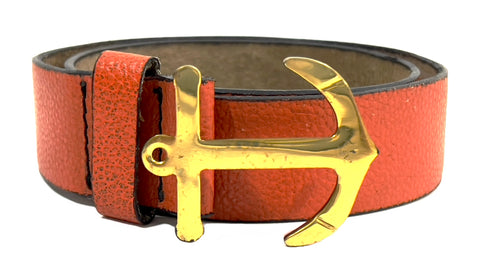HAARLEM Women KUZE 16220 Leather Belt Orange
