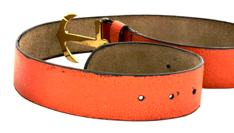 HAARLEM Women KUZE 16220 Leather Belt Orange