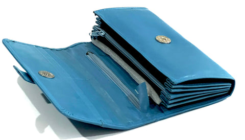 HAARLEM Women KOZA 26802 Leather Wallet Blue
