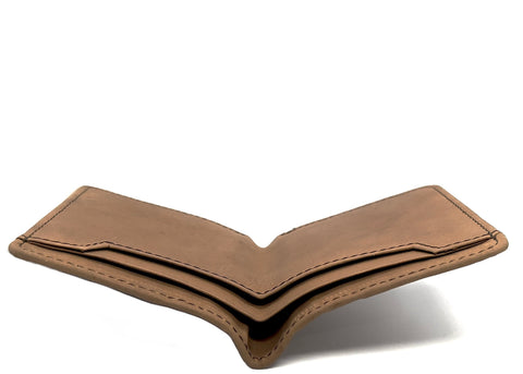 HAARLEM Men KUZE 21800 Leather Mini Wallet Brown