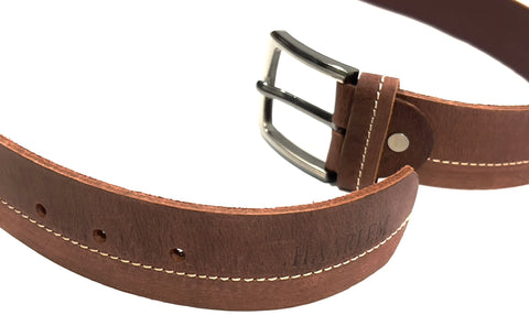 HAARLEM Men KUZE 16350 Leather Belt 2 Shade Brown