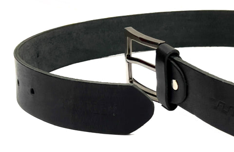 HAARLEM Men KUZE 16330 Leather Belt Black