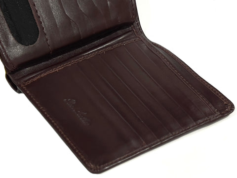 HAARLEM Men KUZE 24910 Executive Leather Wallet Burgundy