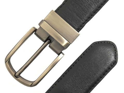 HAARLEM Men KUZE 16590 Leather Belt Reversible Brown & Black