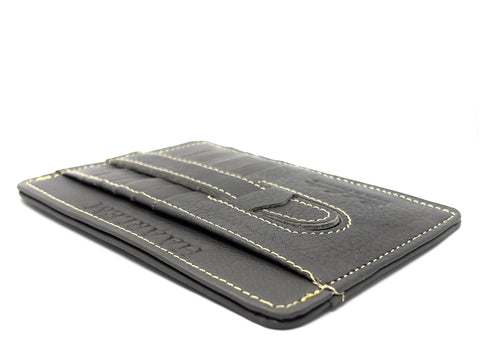 HAARLEM Unisex KUZE 21661 Leather Cardholder Grey