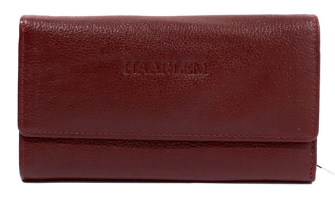 HAARLEM Women PIELE 25252 Leather Wallet Red