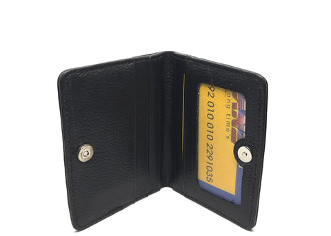 HAARLEM Men KUZE 21200 Leather Mini Wallet Black