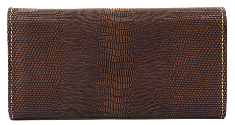 HAARLEM Women KUZE 26089 Leather Wallet Brown