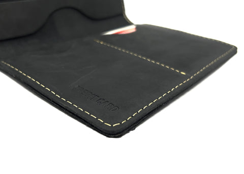 HAARLEM Unisex DERMA 21750 Leather Passport Cover Black