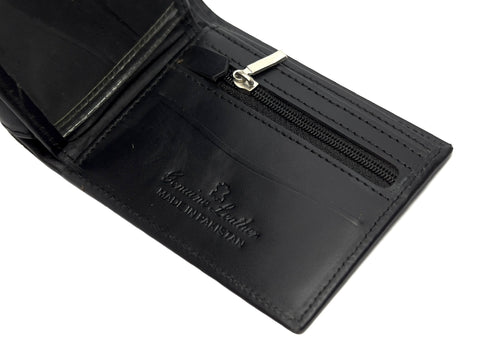 HAARLEM Men KUZE 23890 Leather Wallet Black