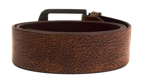 HAARLEM Men KUZE 16850 Leather Belts Printed Brown