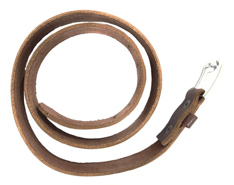 HAARLEM Men KUZE 16450 Leather Belts Buffed Edges Brown