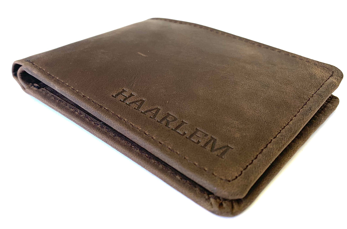 HAARLEM Men DERMA 22452 Leather Wallet Brown