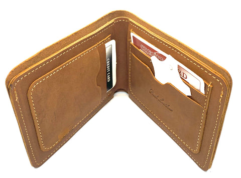 HAARLEM Men KUZE 29550 Leather Wallet Brown