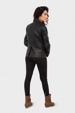 HAARLEM Women KUZE 11195 Leather Jacket Black