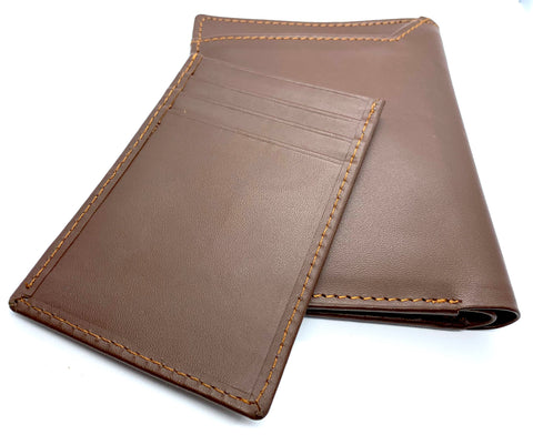 HAARLEM Men KUZE 29800 Leather Wallet With Cardholder Brown