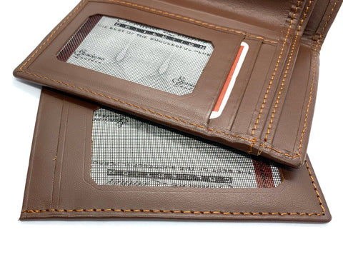 HAARLEM Men KUZE 29800 Leather Wallet With Cardholder Brown